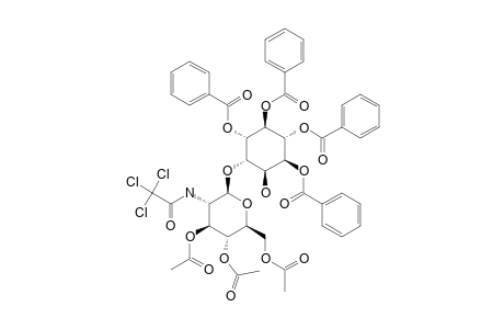 3,4,6-TRI-O-ACETYL-2-DEOXY-2-TRICHLOROACETAMIDO-D-GLUCOPYRANOSYL-BETA-(1->3)-1,4,5,6-TETRA-O-BENZOYL-D-CHIRO-INOSITOL