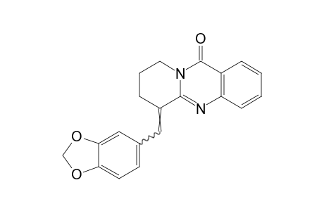 6-piperonylidene-6,7,8,9-tetrahydro-11H-pyrido[2,1-b]quinazolin-11-one