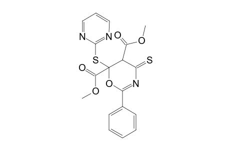 Dimethyl 2-phenyl-6-(pyrimidin-2-ylthio)-4-thioxo-5,6-dihydro-4H-1,3-oxazine-5,6-dicarboxylate