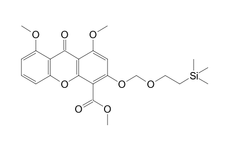1,8-Dimethoxy-9-oxo-3-(2-trimethylsilylethoxymethoxy)-4-xanthenecarboxylic acid methyl ester