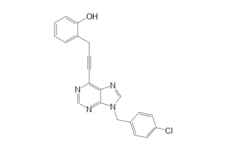 2-{3-[9-(4-Chlorobenzyl)-9H-purin-6-yl]-2-propynyl}phenol