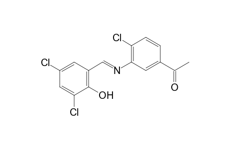 4'-chloro-3'-[(3,5-dichlorosalicylidene)amino]acetophenone