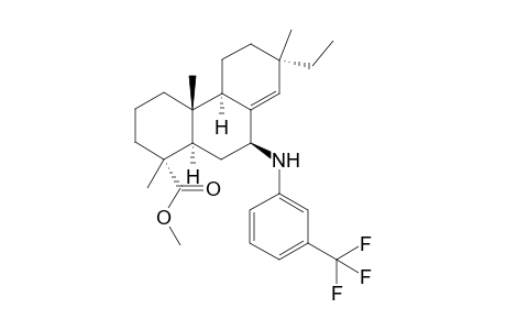 (1R,4aR,4bR,7S,9S,10aR)-Methyl 7-ethyl-1,4a,7-trimethyl-9-((3-(trifluoromethyl)phenyl)-amino)-1,2,3,4,4a,4b,5,6,7,9,10,10a-dodecahydrophenanthrene-1-carboxylate