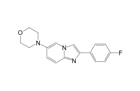 6-(N-MORPHOLINO)-2-(4-FLUOROPHENYL)-IMIDAZO-[1,2-A]-PYRIDINE