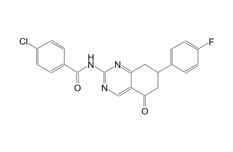 4-chloro-N-[7-(4-fluorophenyl)-5-oxo-5,6,7,8-tetrahydro-2-quinazolinyl]benzamide