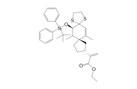 2-[(8S,10R,14R)-14-(tert-Butyl-diphenyl-silanyloxy)-7,13-dimethyl-1,4-dithia-dispiro[4.2.4.2]tetradec-6-en-10-yl]-acrylic acid ethyl ester
