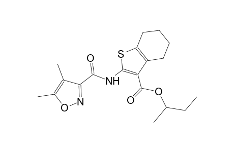 sec-butyl 2-{[(4,5-dimethyl-3-isoxazolyl)carbonyl]amino}-4,5,6,7-tetrahydro-1-benzothiophene-3-carboxylate