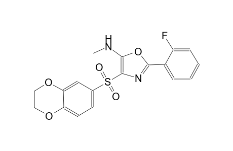 5-oxazolamine, 4-[(2,3-dihydro-1,4-benzodioxin-6-yl)sulfonyl]-2-(2-fluorophenyl)-N-methyl-
