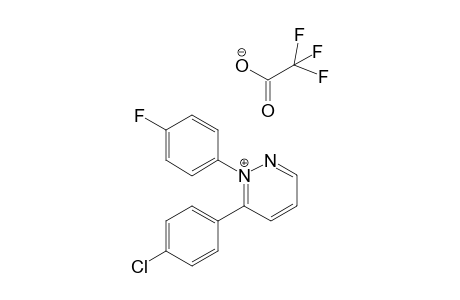 6-(4-Chlorophenyl)-1-(4-fluorophenyl)pyridazinium trifluoroacetate