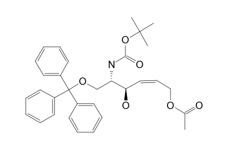 (-)-(4E)-6-O-ACETYL-2-[(TERT.-BUTOXYCARBONYL)-AMINO]-2,4,5-TRIDEOXY-1-O-TRITYL-D-ERYTHRO-HEX-4-ENITOL
