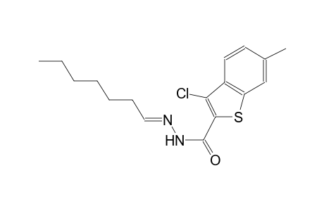 3-chloro-N'-[(E)-heptylidene]-6-methyl-1-benzothiophene-2-carbohydrazide