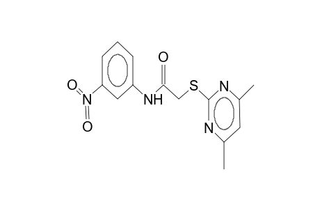 N-(3-nitrophenyl)-2-(4,6-dimethyl-2-pyrimidinyl)thioacetamide