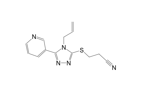 3-{[4-allyl-5-(3-pyridinyl)-4H-1,2,4-triazol-3-yl]sulfanyl}propanenitrile