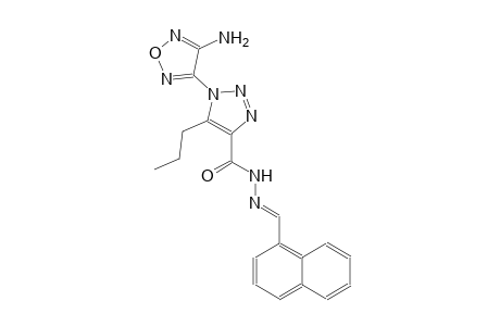 1-(4-amino-1,2,5-oxadiazol-3-yl)-N'-[(E)-1-naphthylmethylidene]-5-propyl-1H-1,2,3-triazole-4-carbohydrazide