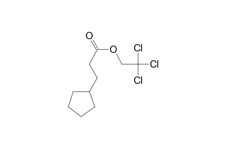 3-Cyclopentylpropionic acid, 2,2,2-trichloroethyl ester