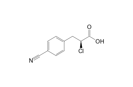(S)-2-Chloro-3-(4-cyanophenyl)propanoic Acid