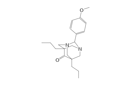 2-(4-methoxyphenyl)-5,7-dipropyl-1,3-diazatricyclo[3.3.1.1~3,7~]decan-6-one