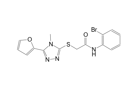 N-(2-bromophenyl)-2-{[5-(2-furyl)-4-methyl-4H-1,2,4-triazol-3-yl]sulfanyl}acetamide