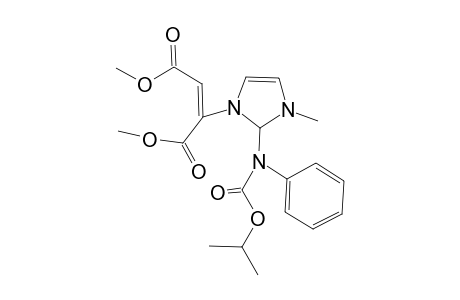 Dimethyl {3-methyl-2-[(isopropoxycarbonyl)anilino]-2,3-dihydro-1H-imidazol-1-yl}-2-butenedioate