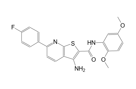 3-amino-N-(2,5-dimethoxyphenyl)-6-(4-fluorophenyl)thieno[2,3-b]pyridine-2-carboxamide