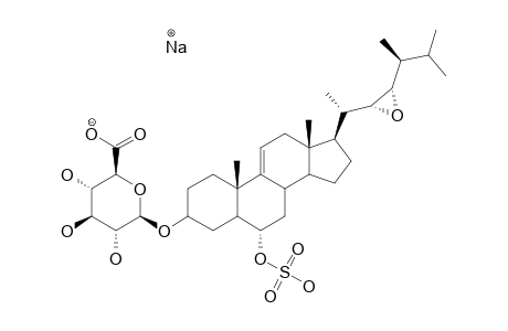 DOWNEYOSIDE-D;3-BETA-O-(BETA-D-GLUCURONOPYRANOSYL)-(22S,23S,24S)-22,23-EPOXY-24-METHYL-5-ALPHA-CHOLEST-9(11)-EN-6-ALPHA-YL-SULFATE