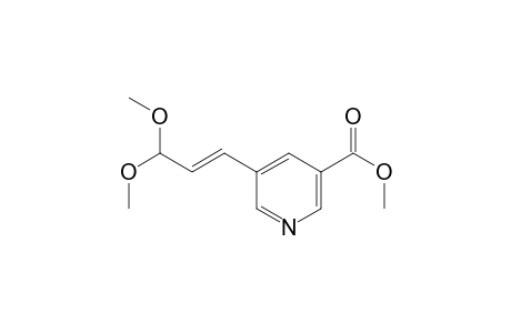 3-( 5'-Methoxycarbonyl-3'-pyridyl) propenal Dimethylacetal