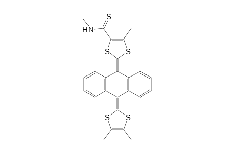 9-(4',5'-Dimethyl-1',3'-dithiol-2'-ylidene)-10-[4"-(methylthiocarbamoyl)-5"-methyl-1",3"-dithiol-2"-ylidene)-9,10-dihydroanthracene