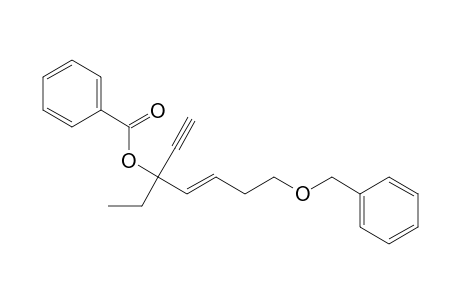 (E)-7-(Benzyloxy)-3-ethylhept-4-en-1-yn-3-yl Benzoate
