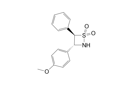 4-(Methoxyphenyl)-3-phenyl-1-aza-2-thiacyclobutane 2,2-dioxide