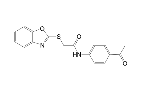 N-(4-acetylphenyl)-2-(1,3-benzoxazol-2-ylsulfanyl)acetamide