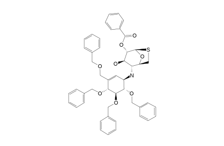 2-O-BENZOYL-1,6-EPITHIO-4-[(1R,4R,5S,6S)-4,5,6-TRIBENZYLOXY-3-(BENZYLOXYMETHYL)-CYCLOHEX-2-ENYL]-AMINO-1,4,6-TRIDEOXY-BETA-D-GLUCOSE