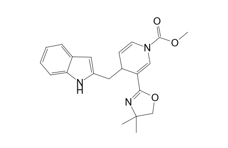 3-(4,4-Dimethyl-2-oxoazolinyl)-4-(2-indolylmethyl)-1-(methoxycarbonyl)-1,2-dihydropyridine