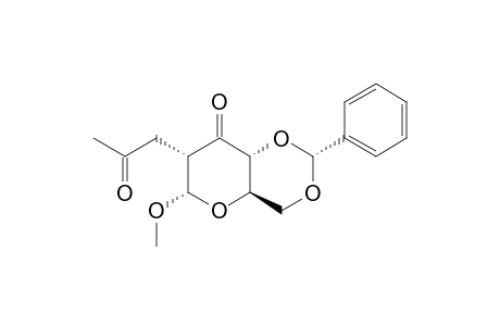 METHYL_4,6-BENZYLIDENE-2-DEOXY-2-C-(PROPAN-2-ONE)-ALPHA-D-RIBO-HEXOPYRANOSID-3-ULOSE