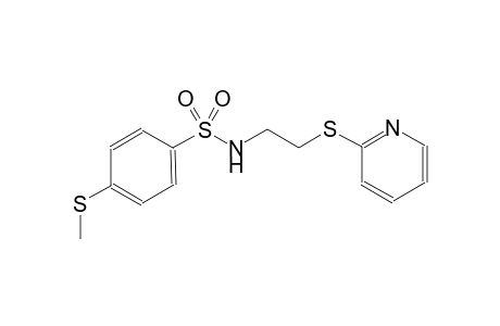 4-(methylsulfanyl)-N-[2-(2-pyridinylsulfanyl)ethyl]benzenesulfonamide