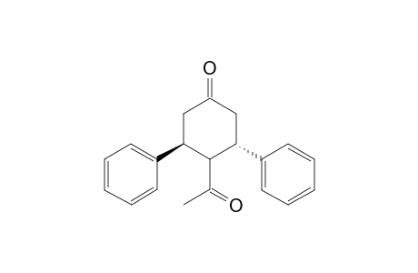 c-4-Acetyl-r-3,t-5-diphenylcyclohexanone