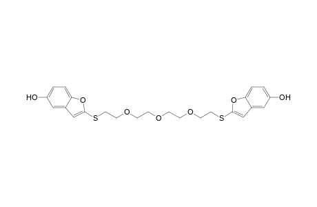 2-({2-[2-(2-{2-[(5-hydroxy-1-benzofuran-2-yl)sulfanyl]ethoxy}ethoxy)ethoxy]ethyl}sulfanyl)-1-benzofuran-5-ol