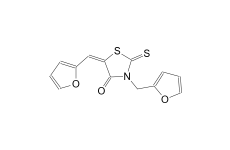 (5E)-3-(2-furylmethyl)-5-(2-furylmethylene)-2-thioxo-1,3-thiazolidin-4-one