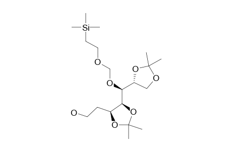 2-DEOXY-3,4:6,7-DI-O-ISOPROPYLIDENE-5-O-([(TRIMETHYLSILYL)-ETHOXY]-METHYL)-D-MANNO-HEPTITOL
