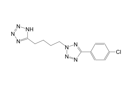 5-{4-[5-(4-chlorophenyl)-2H-tetraazol-2-yl]butyl}-1H-tetraazole