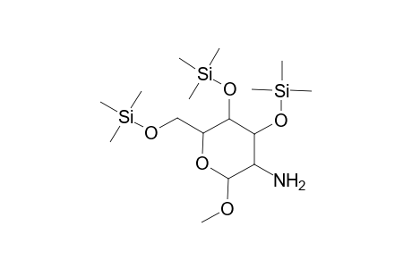 D-Galactopyranoside, methyl 2-amino-2-deoxy-3,4,6-tris-O-(trimethylsilyl)-