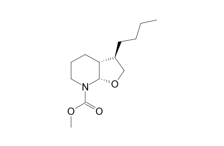 Methyl (3R*,3aR*,7aS*)-3-Butylhexahydrofuro[2,3-b]pyridine-7(4H)-carboxylate