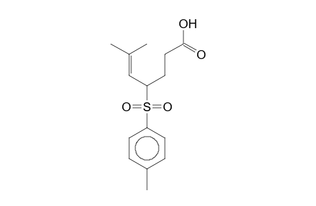 5-Heptenoic acid, 6-methyl-4-[(4-methylphenyl) sulfonyl]