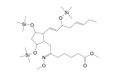 .alpha.-6-(methoxyimino)-7-(2-(3-(trimethylsiloxy)-octa-1(E),5(E)-dienyl)-3,5-di(trimethylsiloxy)cyclopentyl)heptanoic acid methyl ester