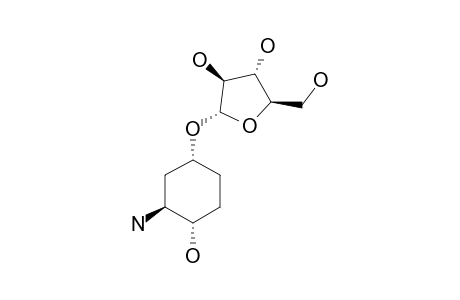 (2S,3R,5R)-2-AMINO-1-HYDROXY-4-ALPHA-D-ARABINOFURANOSYLOXY-CYCLOHEXANONE