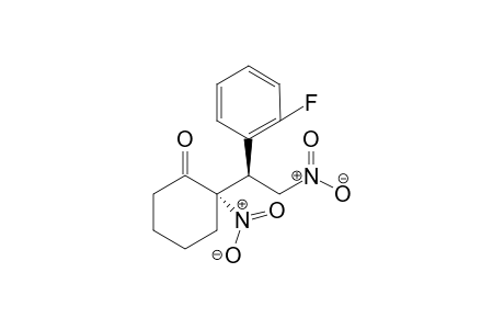 (S)-2-[(S)-1-(2-Fluorophenyl)-2-nitroethyl]-2-nitrocyclohexanone