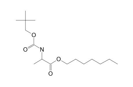 D-Alanine, N-neopentyloxycarbonyl-, heptyl ester