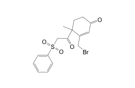 2-Cyclohexen-1-one, 3-(bromomethyl)-4-methyl-4-[(phenylsulfonyl)acetyl]-
