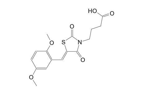 4-[(5Z)-5-(2,5-dimethoxybenzylidene)-2,4-dioxo-1,3-thiazolidin-3-yl]butanoic acid