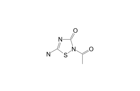 2-acetyl-5-amino-1,2,4-thiadiazol-3-one