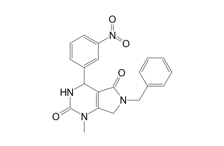 1H-Pyrrolo[3,4-d]pyrimidine-2,5-dione, 3,4,6,7-tetrahydro-1-methyl-4-(3-nitrophenyl)-6-(phenylmethyl)-